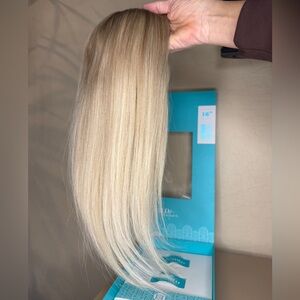 NEW Halo Couture hybrid fall 100% real hair topper